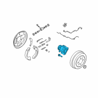 OEM Nissan Cube Hub Assy-Rear Diagram - 43202-1J61A