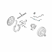 OEM Nissan Cube Tube-Brake Rear LH Diagram - 46316-1FC0B