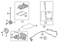 OEM 2022 Lincoln Aviator Oil Filter O-Ring Diagram - FT4Z-6840-C