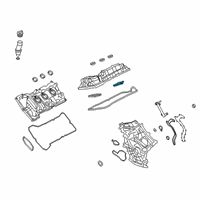 OEM Ford Explorer Valve Cover Gasket Diagram - L1MZ-6584-C