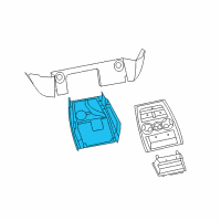 OEM Dodge Ram 2500 Console-Floor Console Diagram - 1BP561DHAB