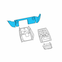 OEM 2006 Dodge Ram 2500 Panel-Floor Console Diagram - 1BP57ZJ8AB