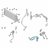 OEM 2013 Ford Explorer AC Tube Diagram - BB5Z-19972-B