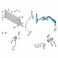 OEM 2012 Ford Explorer Evaporator Tube Diagram - BB5Z-19A834-C