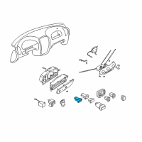 OEM 2003 Hyundai Accent Switch Assembly-Rear Window DEFROSTE Diagram - 93710-25000-CA