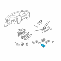 OEM Hyundai Accent Switch Assembly-Hazard Warning Lam Diagram - 93790-25000-CA