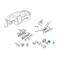 OEM 2005 Hyundai Accent Switch Assembly-Rear Wiper & Washer Diagram - 93360-25100-CA