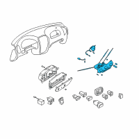 OEM 2005 Hyundai Accent Heater Control Assembly Diagram - 97250-25450