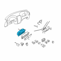 OEM 2003 Hyundai Accent Case-Rear Diagram - 94365-25000