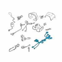 OEM 2005 Cadillac DeVille Harness Kit, Steering Column Wiring (W/Coil) Diagram - 26103207