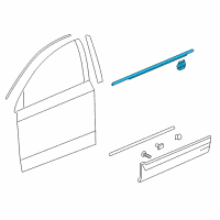 OEM Honda CR-V Molding Assy., L. FR. Door Diagram - 72450-TLA-A01