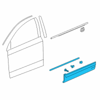 OEM 2017 Honda CR-V Garnish Assy., R. FR. Door (Lower) Diagram - 75312-TLC-A01