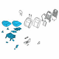 OEM 2014 Kia Soul Cushion Assembly-Front Seat Diagram - 88100B2090CX2