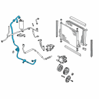OEM Mercury Hose & Tube Assembly Diagram - 6F2Z-19D850-BC