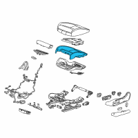 OEM 2019 Buick Regal TourX Seat Cushion Pad Diagram - 39153425