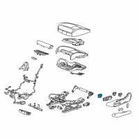 OEM Buick Regal TourX Lumbar Switch Diagram - 39010084