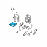 OEM 2004 Dodge Durango Seat Cushion Foam Diagram - 5134722AA