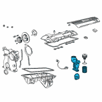 OEM 1999 BMW 328is Support With Oil Filter Diagram - 11-42-1-740-001