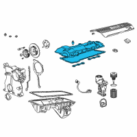 OEM 1998 BMW 528i Cylinder Head Cover Diagram - 11-12-1-703-341