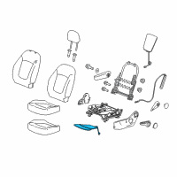 OEM 2016 Chevrolet Spark Seat Cushion Heater Diagram - 95433652