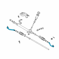 OEM Hyundai Accent End Assembly-Tie Rod, LH Diagram - 56820-0U500