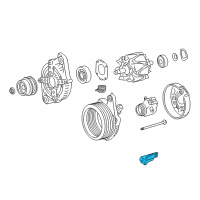 OEM 2022 Lexus RC300 Bracket, ALTERNATOR Diagram - 12511-31050