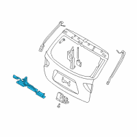 OEM Hyundai Back Door Outside Handle Assembly Diagram - 81260-3J000