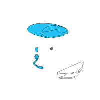 OEM 2003 Hyundai Accent Lamp Assembly-High Mounted Stop Diagram - 92750-25700-8M-DS