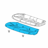 OEM 2017 Cadillac ATS Seat Cushion Pad Diagram - 23461373