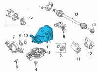 OEM 2021 BMW M3 FINAL DRIVE WITH DIFFERENTIA Diagram - 33-10-8-046-243