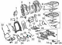 OEM Cadillac CT4 Lumbar Switch Diagram - 84878417