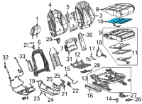 OEM 2021 Buick Envision Seat Cushion Heater Diagram - 84539500