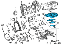 OEM Cadillac XT6 Passenger Discriminating Sensor Diagram - 85104184