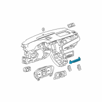 OEM Cadillac Adjuster Switch Diagram - 15916342