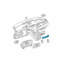 OEM 2007 Cadillac Escalade EXT Adjuster Switch Diagram - 15916342