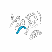 OEM 2009 Dodge Nitro Shield-Fender Side Diagram - 55157174AE