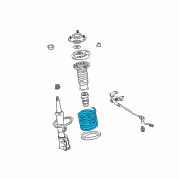 OEM Toyota Matrix Coil Spring Diagram - 48131-AB060