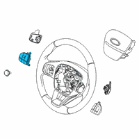 OEM Ford Escape SWITCH ASY - CONTROL Diagram - LJ6Z-9C888-AB