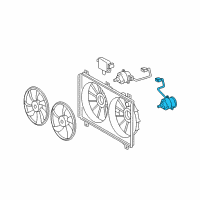 OEM 2011 Lexus LS460 Motor, Cooling Fan Diagram - 16363-31010