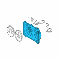 OEM Lexus GS430 Shroud, Fan Diagram - 16711-31230