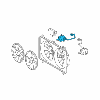 OEM Lexus Motor, Cooling Fan Diagram - 16363-31020