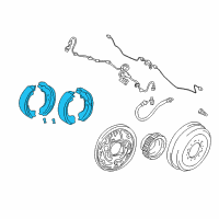 OEM 1990 Toyota 4Runner Brake Shoes Diagram - 04495-35230