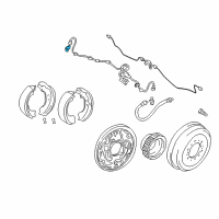 OEM 2006 Toyota Tundra Rear Speed Sensor Diagram - 89545-35020