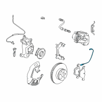 OEM BMW Alpina B7 Brake Pad Wear Sensor Diagram - 34-35-6-778-037