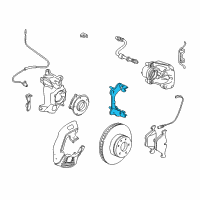 OEM 2008 BMW 760Li Calliper Carrier Diagram - 34-11-6-763-996