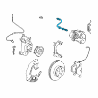 OEM 2003 BMW 760Li Brake Hose Front Diagram - 34-32-6-753-610