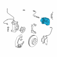 OEM BMW 750Li Brake Caliper Left Diagram - 34-11-6-761-795