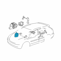 OEM 2006 Lexus RX400h Computer Assy, Skid Control Diagram - 89540-48341