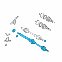 OEM 2013 Ford Fiesta Axle Assembly Diagram - CV1Z-3B436-A