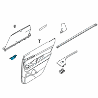 OEM 2022 Hyundai Palisade Door Inside Handle Assembly, Right Diagram - 82620-S8010-RBD